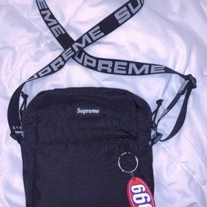 Supreme Shoulder Bag SS18 Purse Fanny Pack Black